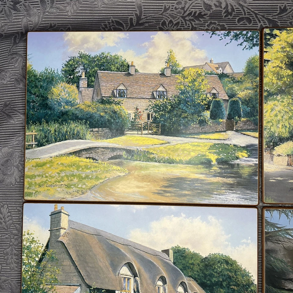 Clover Leaf Cottages Bill Cockburn Six Cork Back Table Placemats - Image 4 of 4