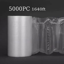 Air Pillow Cushion Film Bubble Bag Wrap Packaging 1640ftx4"x8" 5000pc