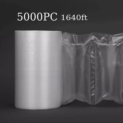 Air Pillow Cushion Bubble Film Roll Wrap Packaging 3000pc 984ft 4" X 8" 2-PACK E - Foto 2