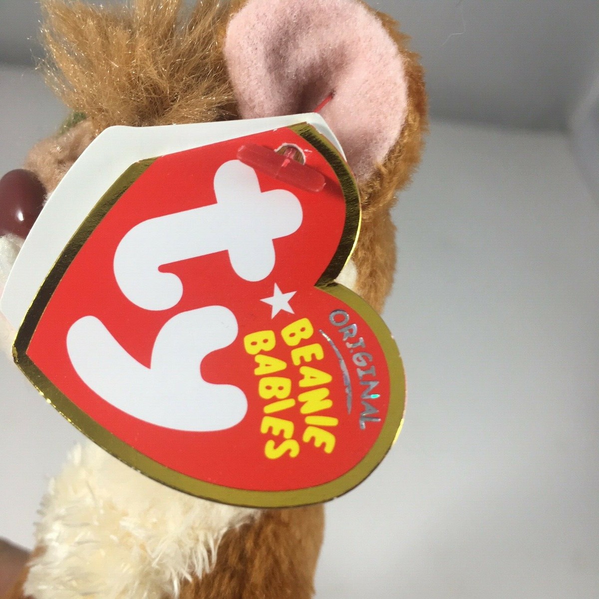 Ty Beanie Baby - BUCK the One Eyed Weasel (Ice Age 3 Movie) MINT
