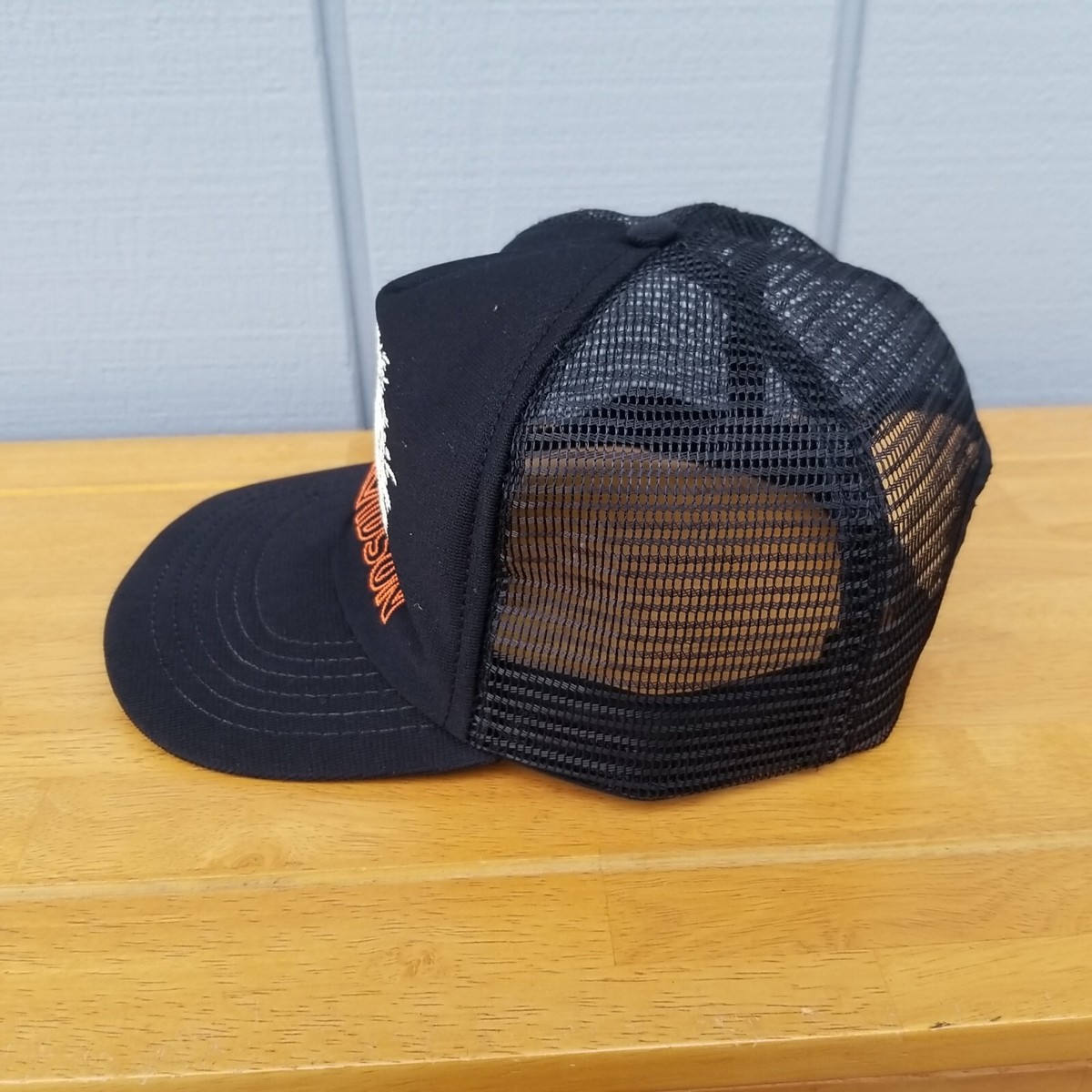 Harley-Davidson Screamin\' Eagle Black and Orange Vintage Style Cap Harley Davidson Screaming Eagle NHRA Hat. Tag still... | Depop main image 2