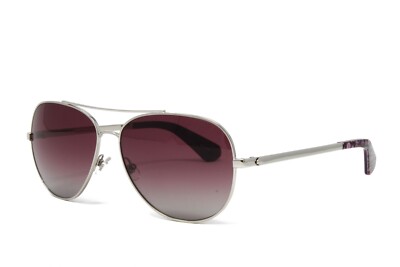 Kate Spade Aviator Sunglasses Avaline2/S YB7 Silver 58mm Red  display picture 2