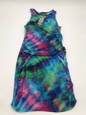 Boohoo Tie-Dye Racer Neck Mini Dress size US 8