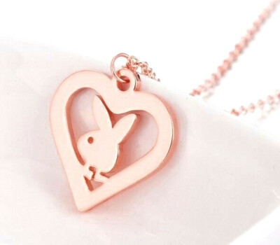 STAINLESS STEEL ROSE GOLD PLAYBOY BUNNY 