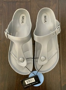 mia sandals silver