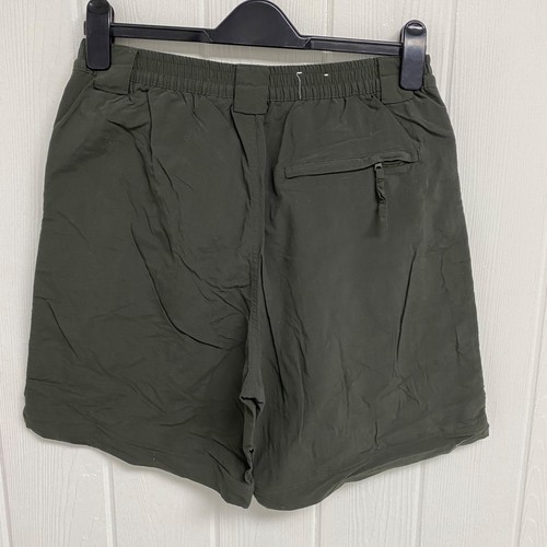 World Wide Sportsman Men's Forest Green Elastic Waist Cargo Swim Shorts Size M - Picture 10 of 10