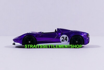 HOT WHEELS 2024 EXCLUSIVE TOY FAIR McLAREN ELVA PURPLE LOOSE MINT