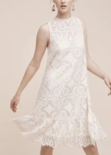 New Anthropologie Manon Lace Dress by Floreat Ivory Sz 0 $178
