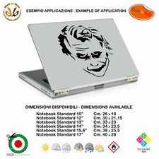 The Jocker Batman Movie Sticker Notebook Tablet Sticker PVC Black White Cropped