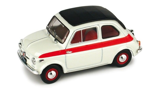 Brumm 1/43 Epoche Fiat 500 Sport Geschlossen 1957 Modellbau Statisches Modell...-image