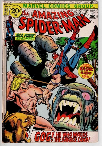 AMAZING SPIDER-MAN #103 (1971) FN 1ST APP OF GOG MARVEL SILVER AGE