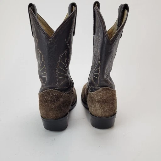 Masterson Boot Co. Botas Vaqueras Occidentales Marrón Gamuza Bordada Juvenil Talla 12.5M Foto 4 de 4