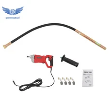 Handheld Concrete Vibrating Tool with 4.92 ft Shaft Rod Concrete Vibrator 1500W