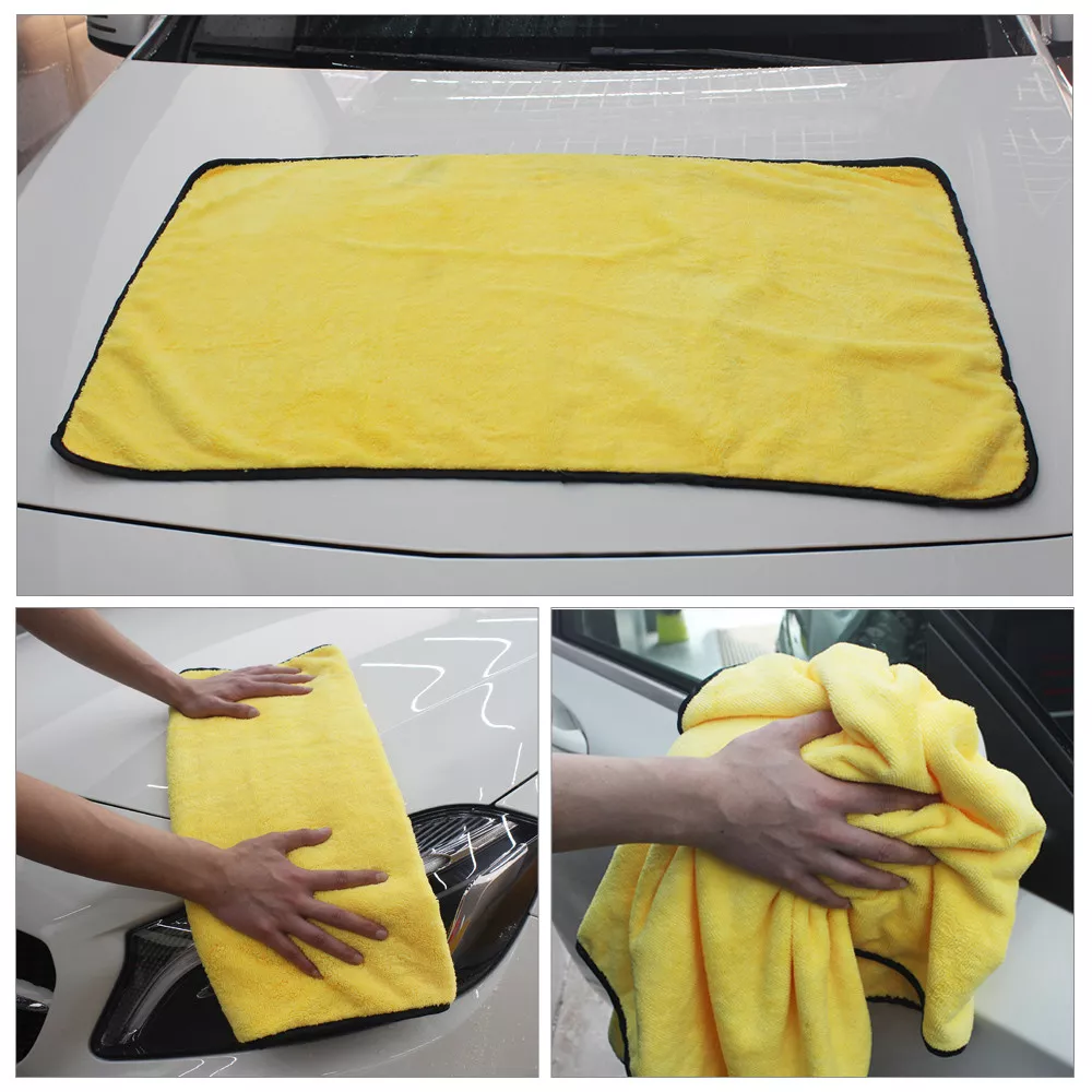 Car Wash Microfiber Towel Auto Cleaning Drying Cloth Hemming Super Absorbent