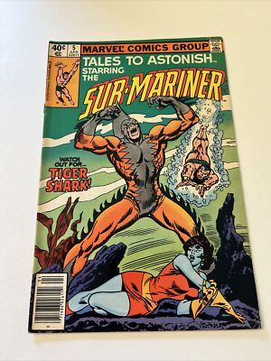 TALES TO ASTONISH #5 NEWSSTAND SUB-MARINER TIGER SHARK MARVEL COMICS 1980