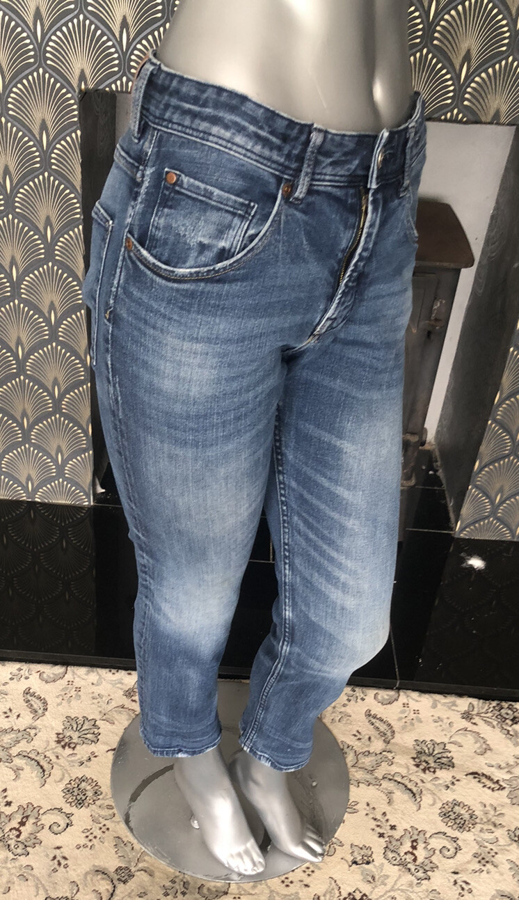 ❤️H&M Blue Skinny Stretch Jeans Size 26” Waist 26” Leg❤️ thumbnail 2
