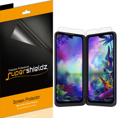 3X Supershieldz Clear Screen Protector for LG G8X ThinQ (3 Main + 3 Dual Screen)