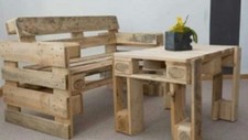Divano con tavolino realizzati con bancali 80x120 epal arredamento design 