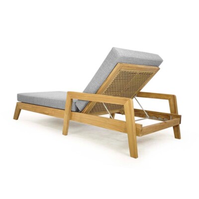 Gartenliege Krot studio-THP  A-grade Teak 210cm Premium Vipcotex Auflagen