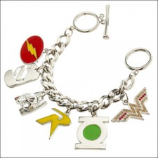 DC Comics JUSTICE LEAGUE 6 Charm Charm Bracelet