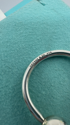 Tiffany & Co. 925 Silver Horse Shoe U Shaped Keychain Key Ring Key