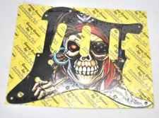 Greasy Groove INC Pickguard Skeleton Pirate Design Custom Guitar Part Unit