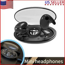 Bluetooth LED Wireless Headphones Invisible In-Ear Portable Earphone Headset