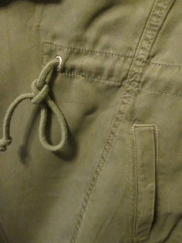 $115 Max Jeans Vetiver Olive Green Khaki Tencel Drape Long Length Jacket L NWT - Picture 4 of 7