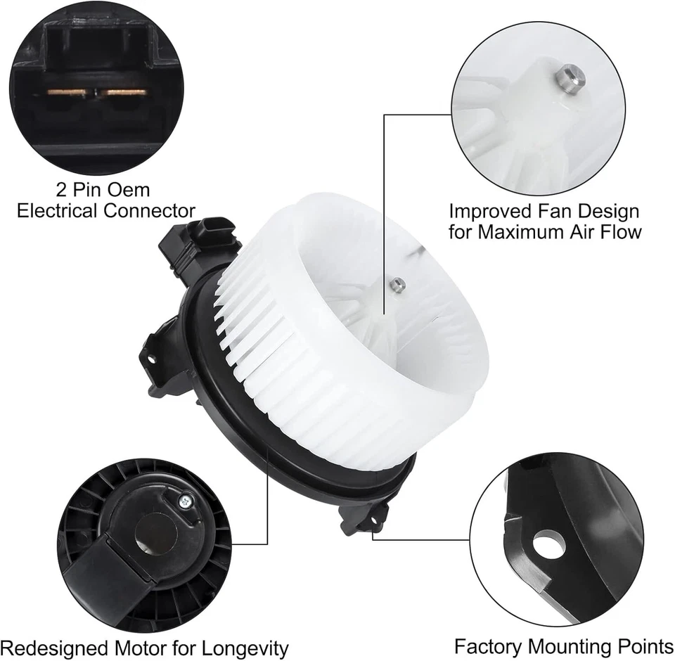 Motor soplador de aire acondicionado delantero para Toyota RAV4 06-18 Corolla 09-19 Scion xB 08-15 Foto 4 de 4