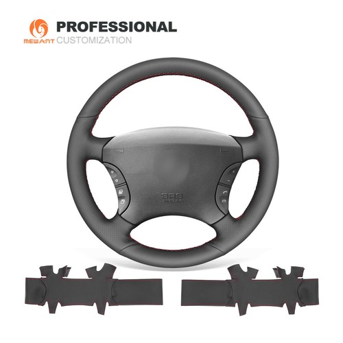 Custom DIY Genuine Leather Car Steering Wheel Cover for Mercedes Benz