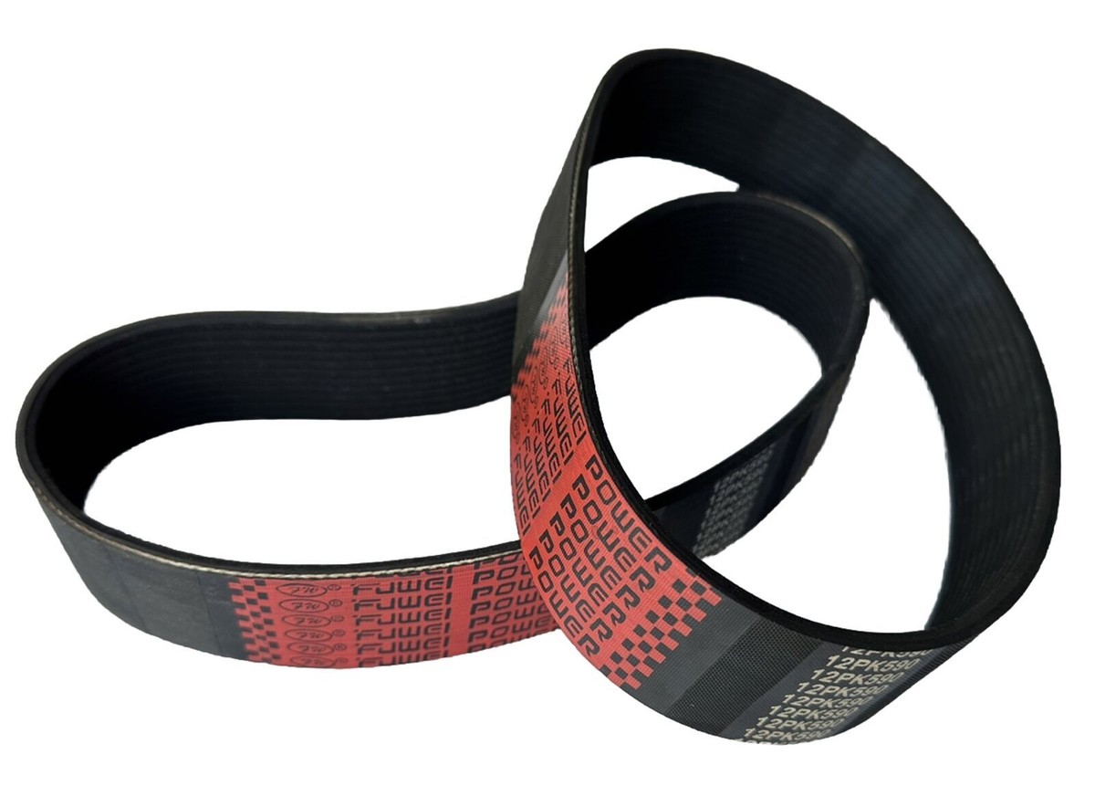 2pc Pulley Belt 12 Groove Replacement For Q300s 14” Walk
