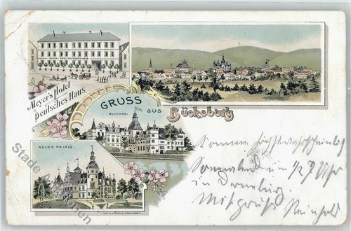 51389024 - 3062 Bueckeburg Hotel Meyer Schloss 1900