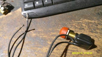 late 60's Johnson OMC 10HP Outboard Manual Start Kill Switch Button