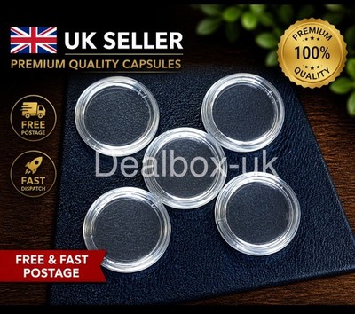 5 x Münzkapseln 20 mm für (Half Sovereign) oder 22,5 mm - für (Full Sovereign)