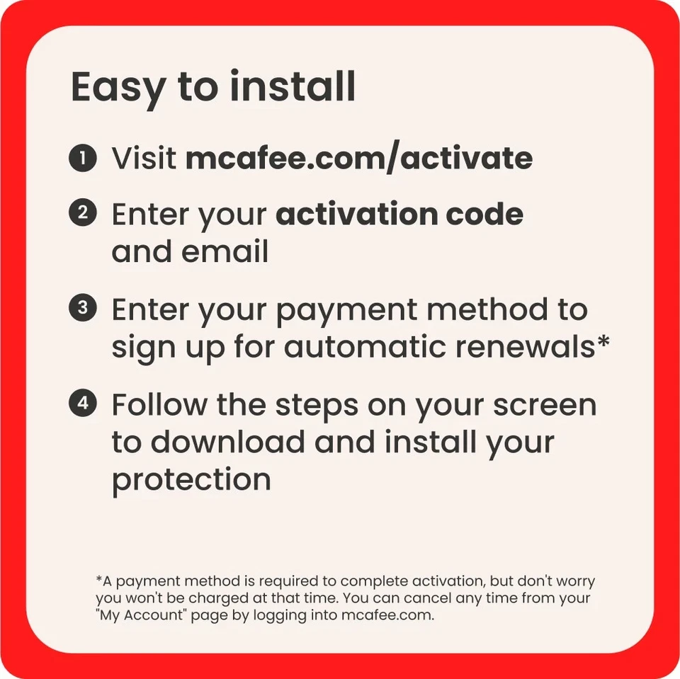 McAfee Total Protection 2025 1, 3, 5, & 10 Device 1 Year Auto-Renewal - Digital - Image 2 of 4