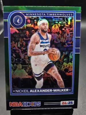 2024-25 Hoops #198 Nickeil Alexander-Walker Premium Prizms Green