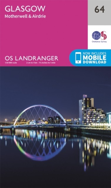 Glasgow, Motherwell & Airdrie by Ordnance Survey (Sheet map, folded)