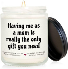 Christmas Daughter Gifts from Mom, Lavender Scented Soy Wax Candle, Funny Son Bi