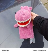Jellycat Toothy Hippo Hand Puppet Rare Retired