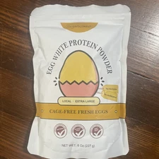 Orgnisulmte Egg White Protein Powder 8 Oz Pasteurized Dried Egg Whites Protein