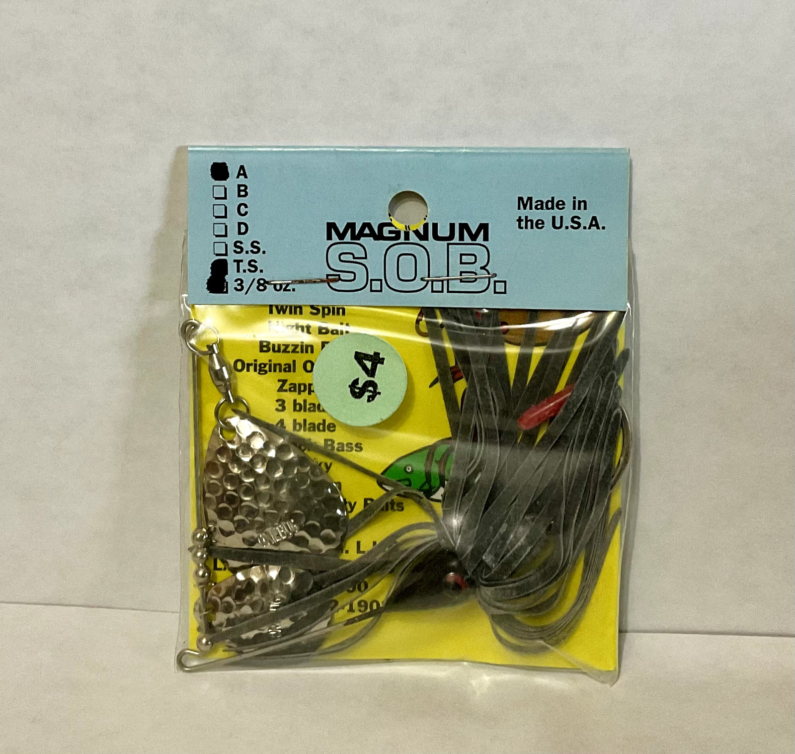 Okiebug SOB spinnerbait Original Magnum 3/8 oz - Image 1