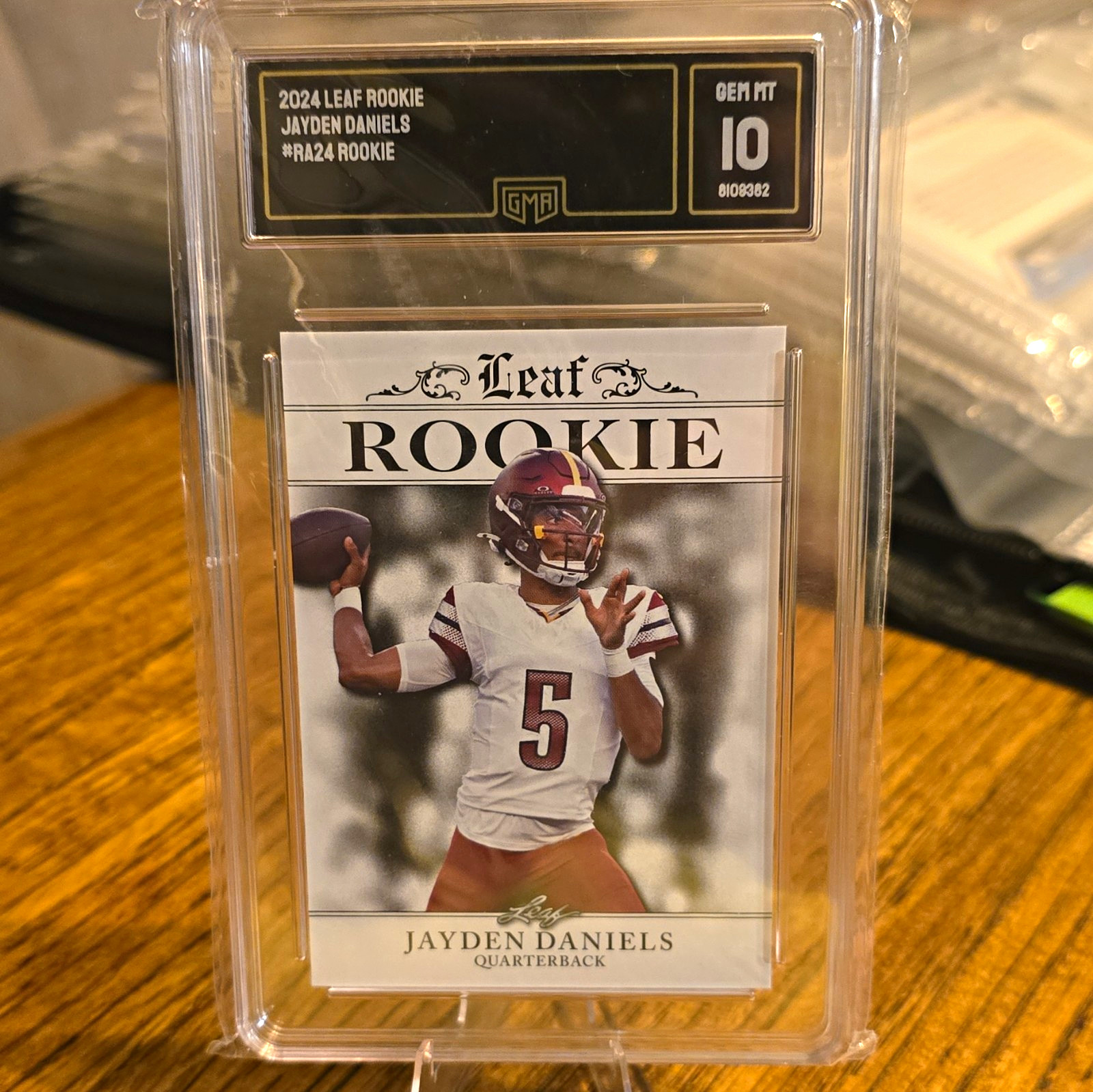 Leaf 2024 Special Release Rookie Achievement Jayden Daniels Rookie RA-24 GMA