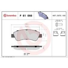Satz Bremsbeläge Bremsklötze vorne für Peugeot 2008 1 CU 206 2A/C CC 2D | 241