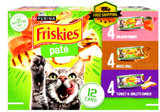 Purina Friskies Wet Cat Food, Pate Variety Pack with Salmon,