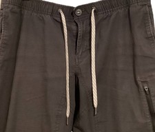 Vuori Men s Rip Stop Climber Pants Gray Travel Drawstring V412 Large Free Shp