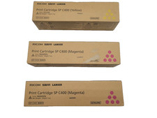 Ricoh savin lanier print cartridge SP C400 Yellow 2XMagenta 820073/820074