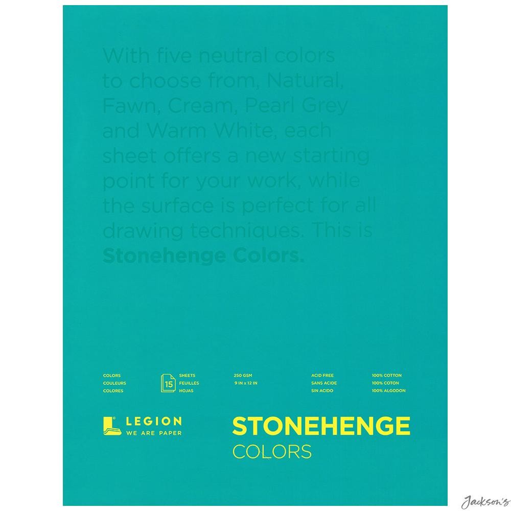 Stonehenge Multi Colour Drawing Pad Paper 9x12in 15 Sheets For Sketching