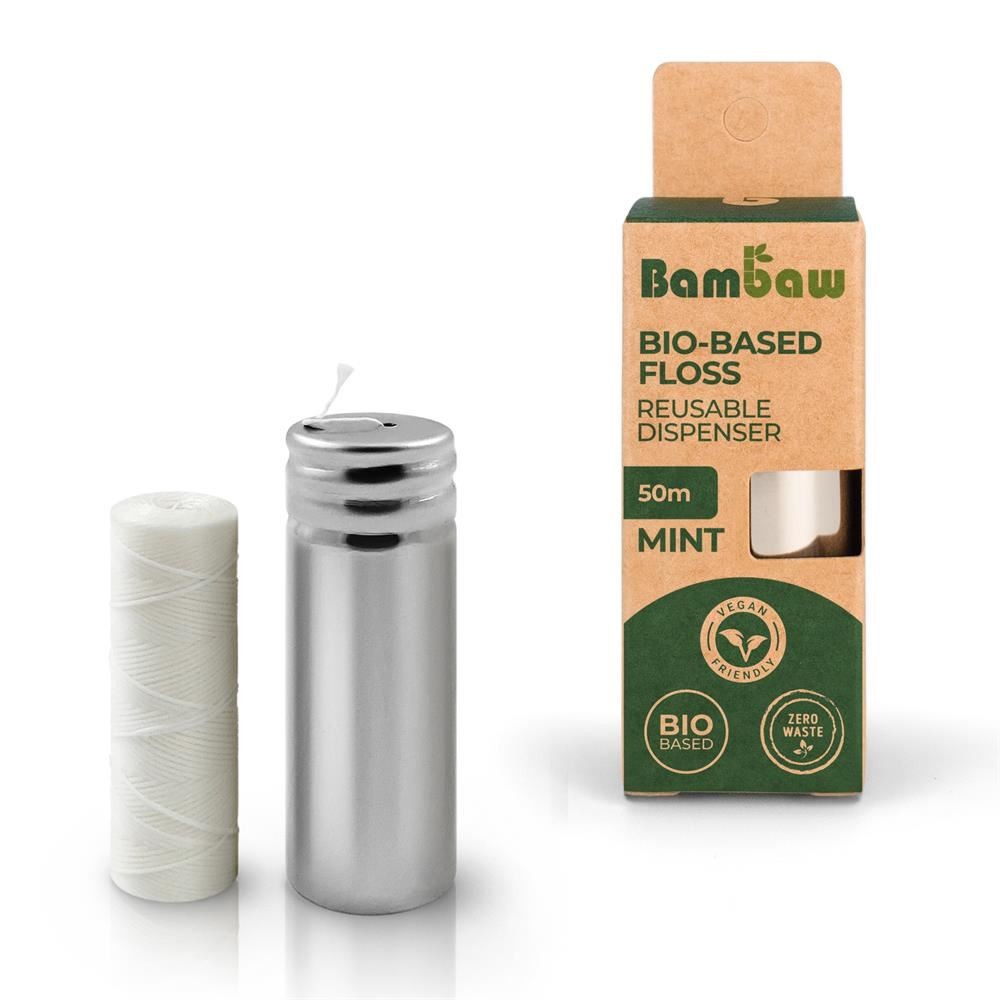 Bambaw Reusable stainless-steel floss dispenser PLA
