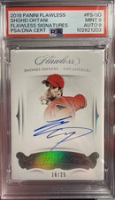 2018 Panini Shohei Ohtani Flawless Signatures On Card Auto 18/25 PSA 9 - POP 1!