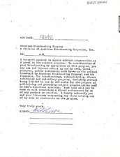 BUSTER CRABBE - DOCUMENT SIGNED 09/30/1981